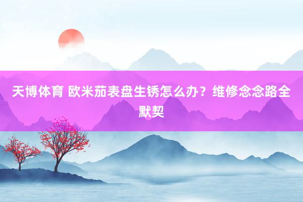 天博体育 欧米茄表盘生锈怎么办？维修念念路全默契