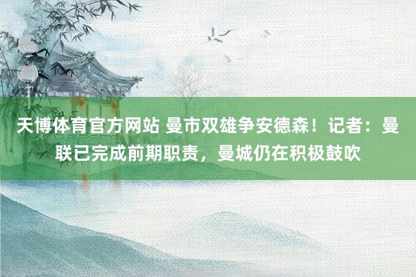 天博体育官方网站 曼市双雄争安德森！记者：曼联已完成前期职责，曼城仍在积极鼓吹