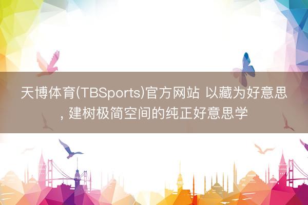 天博体育(TBSports)官方网站 以藏为好意思, 建树极简空间的纯正好意思学